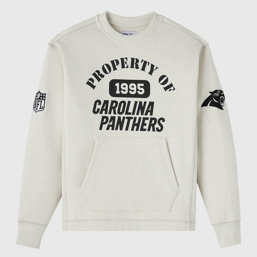 Carolina Panthers OVO x NFL Unisex Fleece Sweatshirt Heather Gray - NFL