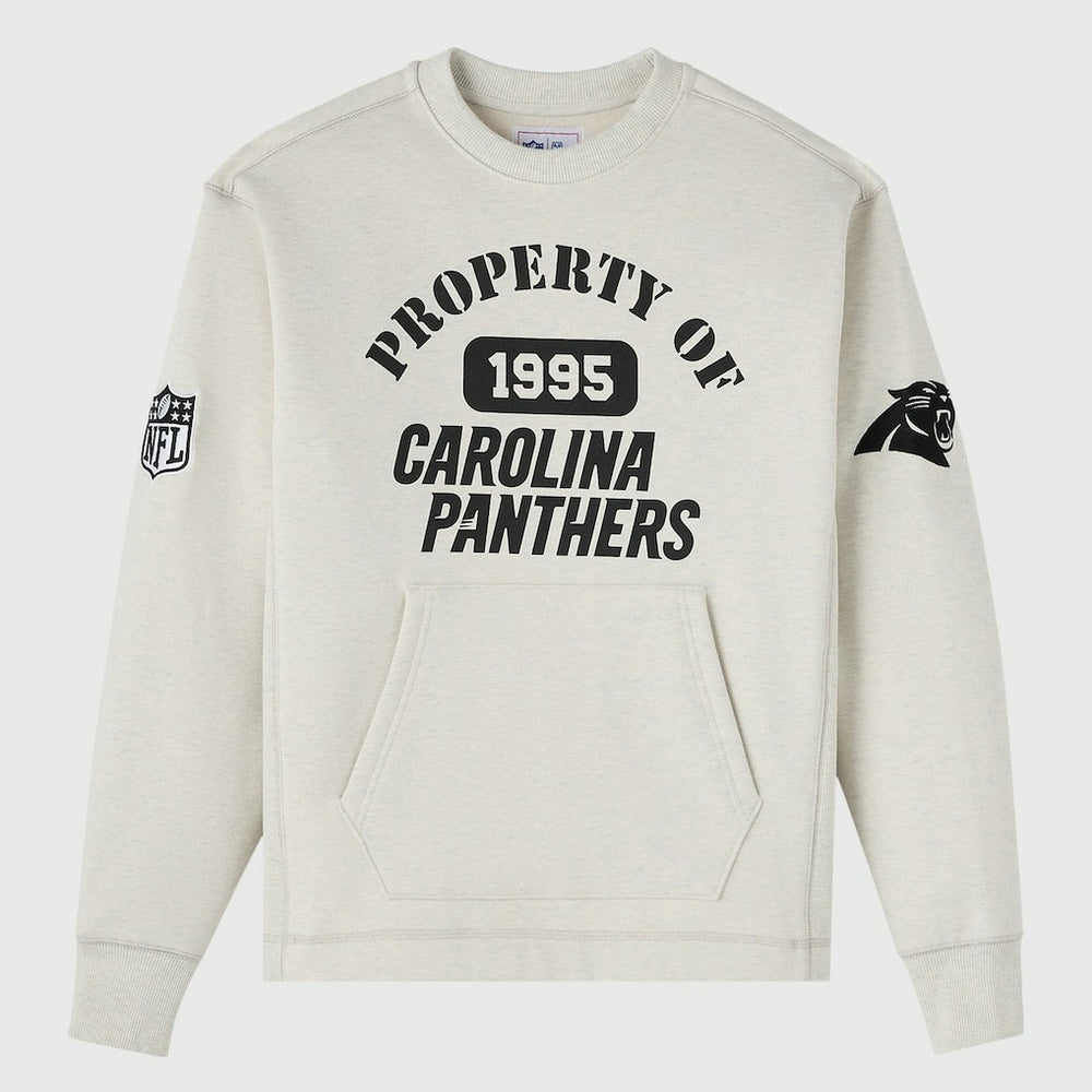 Carolina Panthers OVO x NFL Unisex Fleece Sweatshirt Heather Gray - NFL