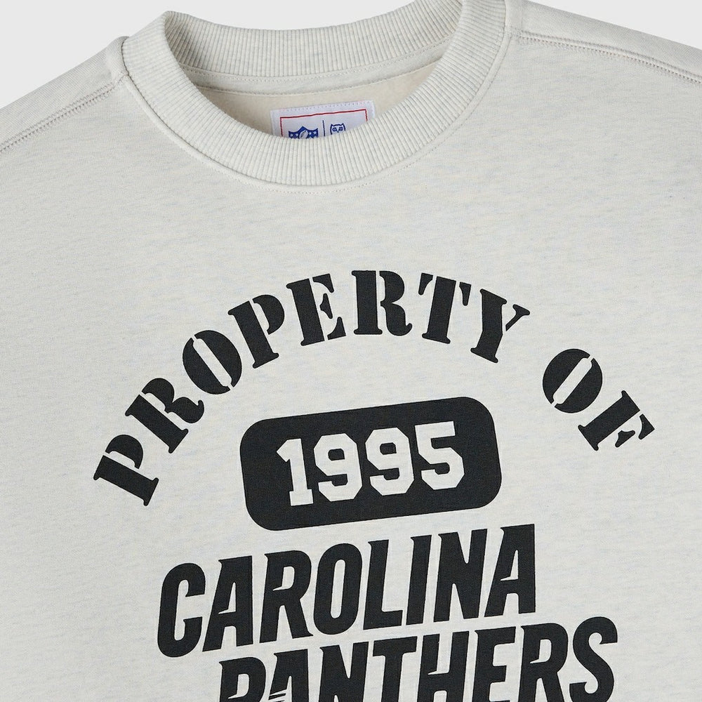 Carolina Panthers OVO x NFL Unisex Fleece Sweatshirt Heather Gray - NFL