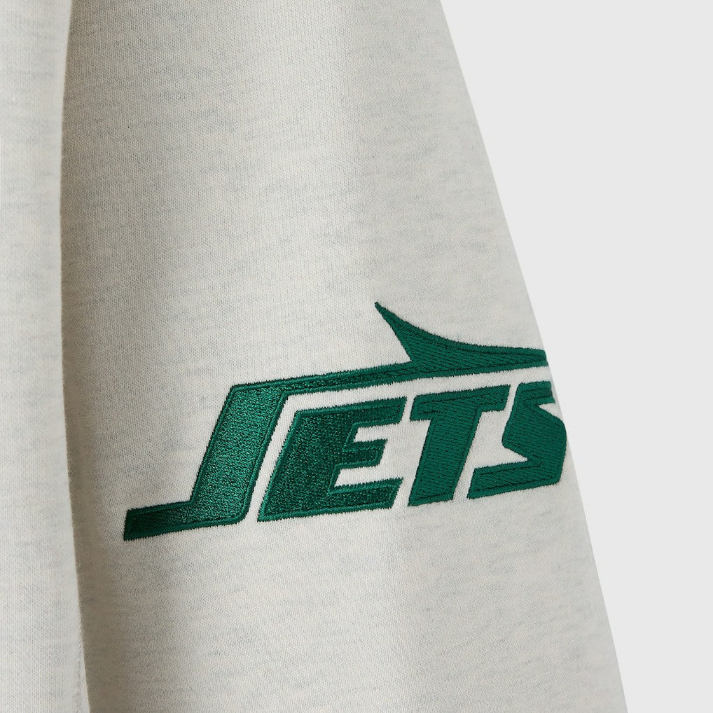 New York Jets OVO x NFL Unisex Fleece Sweatshirt Heather Gray - NFL