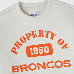 Denver Broncos OVO x NFL Unisex Fleece Sweatshirt Heather Gray - NFL