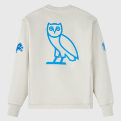 Detroit Lions OVO x NFL Unisex Fleece Sweatshirt Heather Gray - NFL