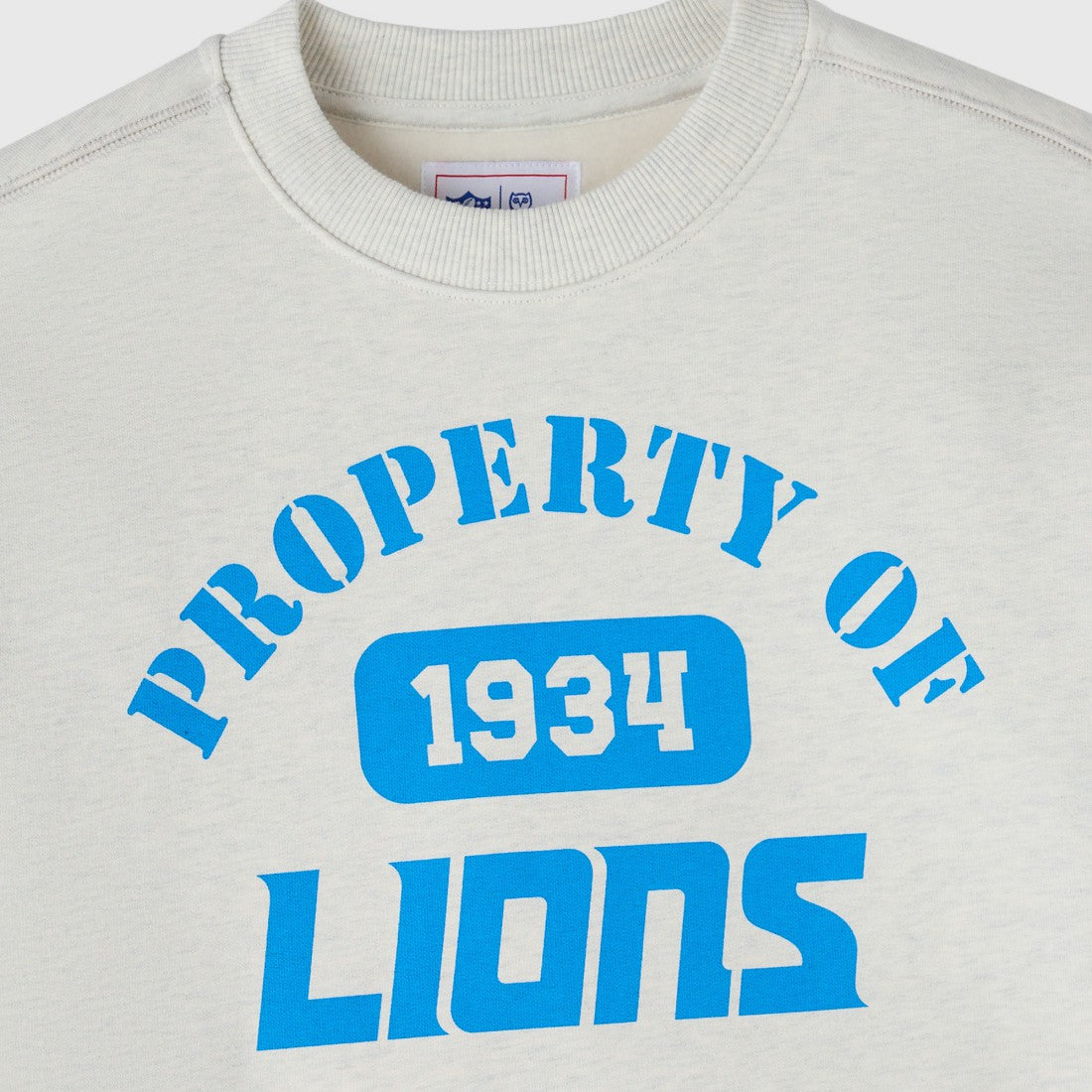 Detroit Lions OVO x NFL Unisex Fleece Sweatshirt Heather Gray - NFL