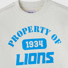 Detroit Lions OVO x NFL Unisex Fleece Sweatshirt Heather Gray - NFL