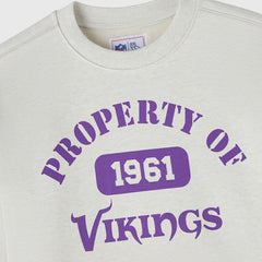 Minnesota Vikings OVO x NFL Unisex Fleece Sweatshirt Heather Gray - NFL