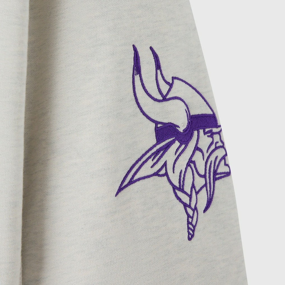 Minnesota Vikings OVO x NFL Unisex Fleece Sweatshirt Heather Gray - NFL