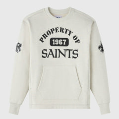 New Orleans Saints OVO x NFL Unisex Fleece Sweatshirt Heather Gray - NFL