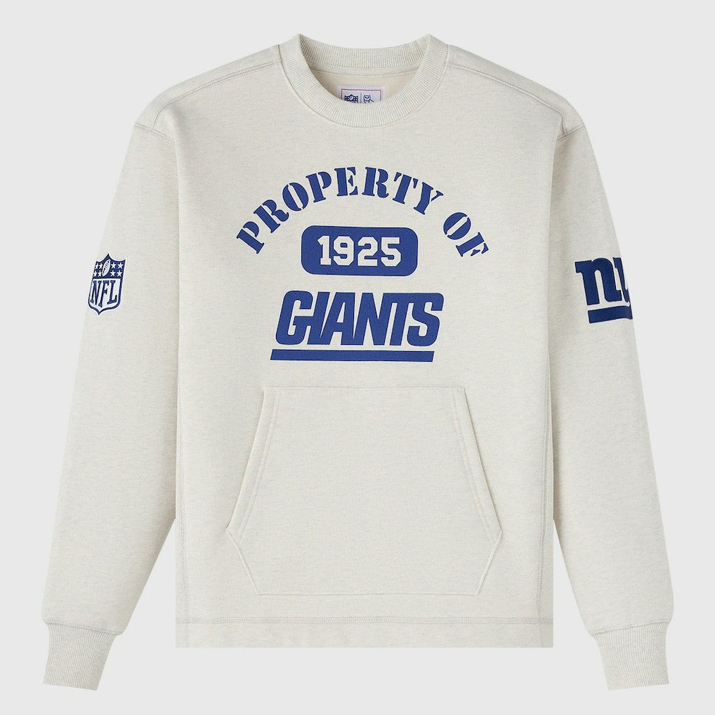 New York Giants OVO x NFL Unisex Fleece Sweatshirt Heather Gray - NFL
