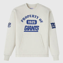 New York Giants OVO x NFL Unisex Fleece Sweatshirt Heather Gray - NFL
