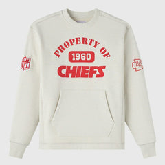Kansas City Chiefs OVO x NFL Unisex Fleece Sweatshirt Heather Gray - NFL
