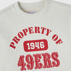 San Francisco 49ers OVO x NFL Unisex Fleece Sweatshirt Heather Gray - NFL