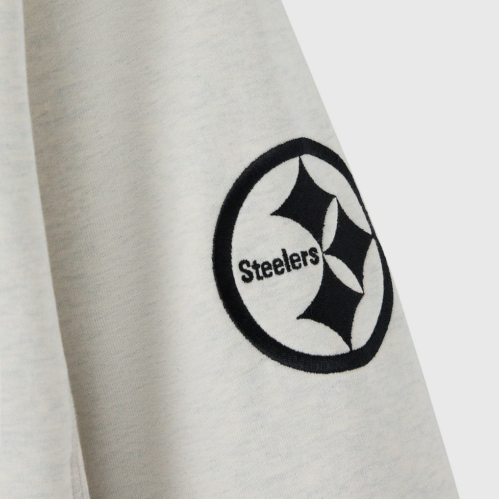 Pittsburgh Steelers OVO x NFL Unisex Fleece Sweatshirt Heather Gray - NFL