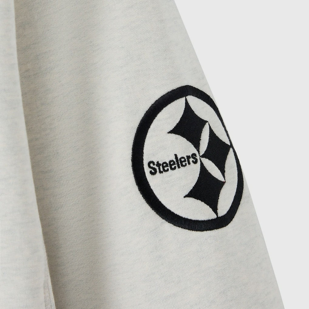 Pittsburgh Steelers OVO x NFL Unisex Fleece Sweatshirt Heather Gray - NFL