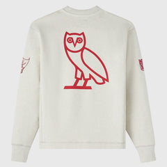 Tampa Bay Buccaneers OVO x NFL Unisex Fleece Sweatshirt Heather Gray - NFL