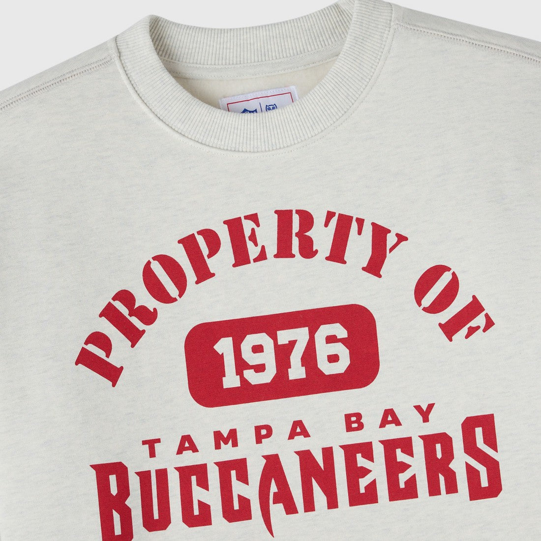 Tampa Bay Buccaneers OVO x NFL Unisex Fleece Sweatshirt Heather Gray - NFL