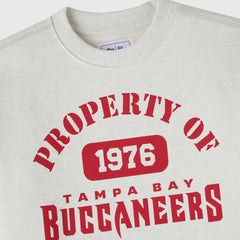 Tampa Bay Buccaneers OVO x NFL Unisex Fleece Sweatshirt Heather Gray - NFL