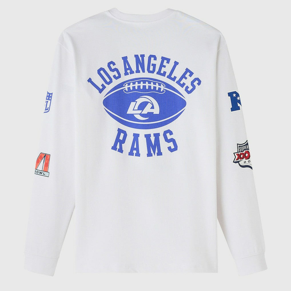 Los Angeles Rams OVO x NFL Unisex Long Sleeve T-Shirt White - NFL