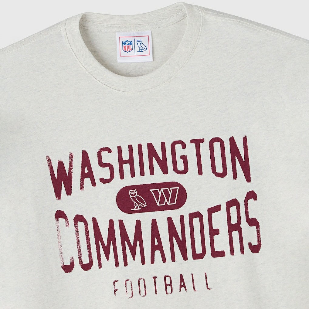 Washington Commanders OVO x NFL Unisex T-Shirt Heather Gray - NFL