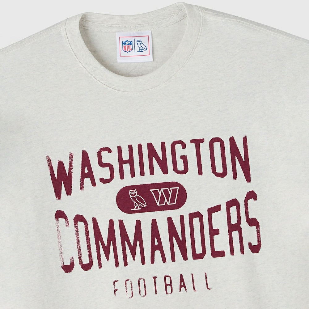 Washington Commanders OVO x NFL Unisex T-Shirt Heather Gray - NFL