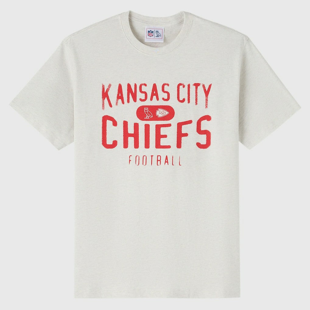 Kansas City Chiefs OVO x NFL Unisex T-Shirt Heather Gray - NFL