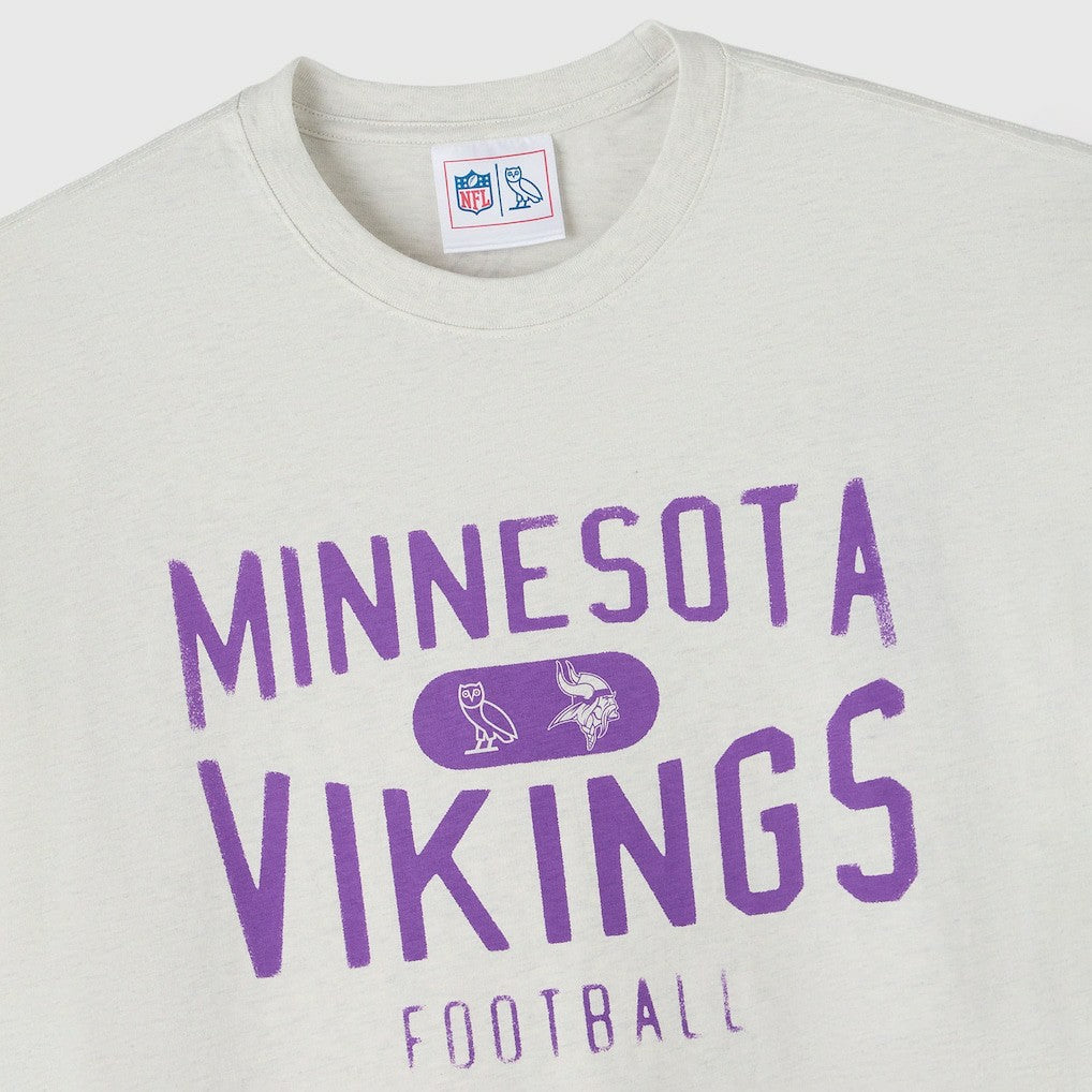 Minnesota Vikings OVO x NFL Unisex T-Shirt Heather Gray - NFL