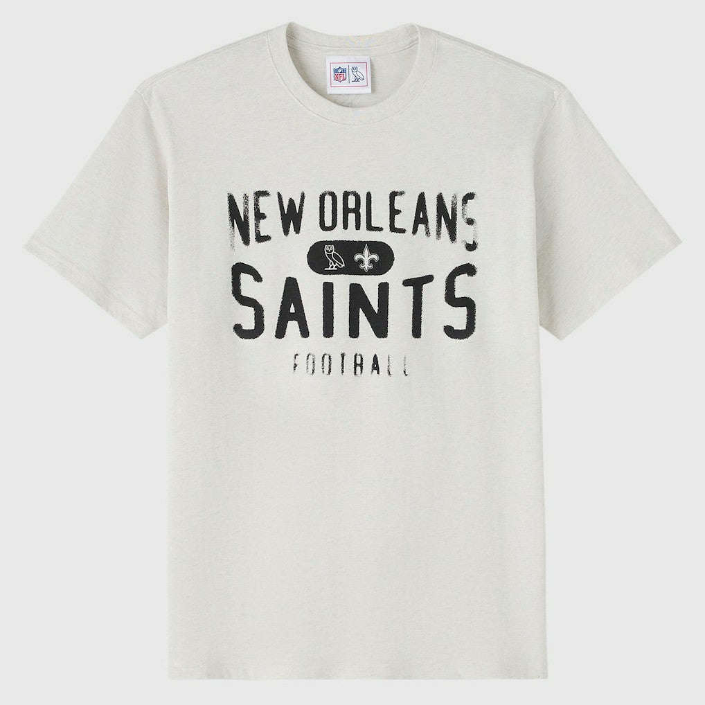 New Orleans Saints OVO x NFL Unisex T-Shirt Heather Gray - NFL