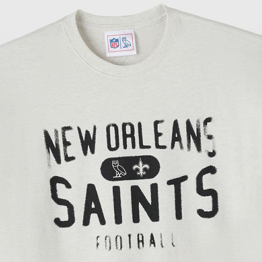New Orleans Saints OVO x NFL Unisex T-Shirt Heather Gray - NFL