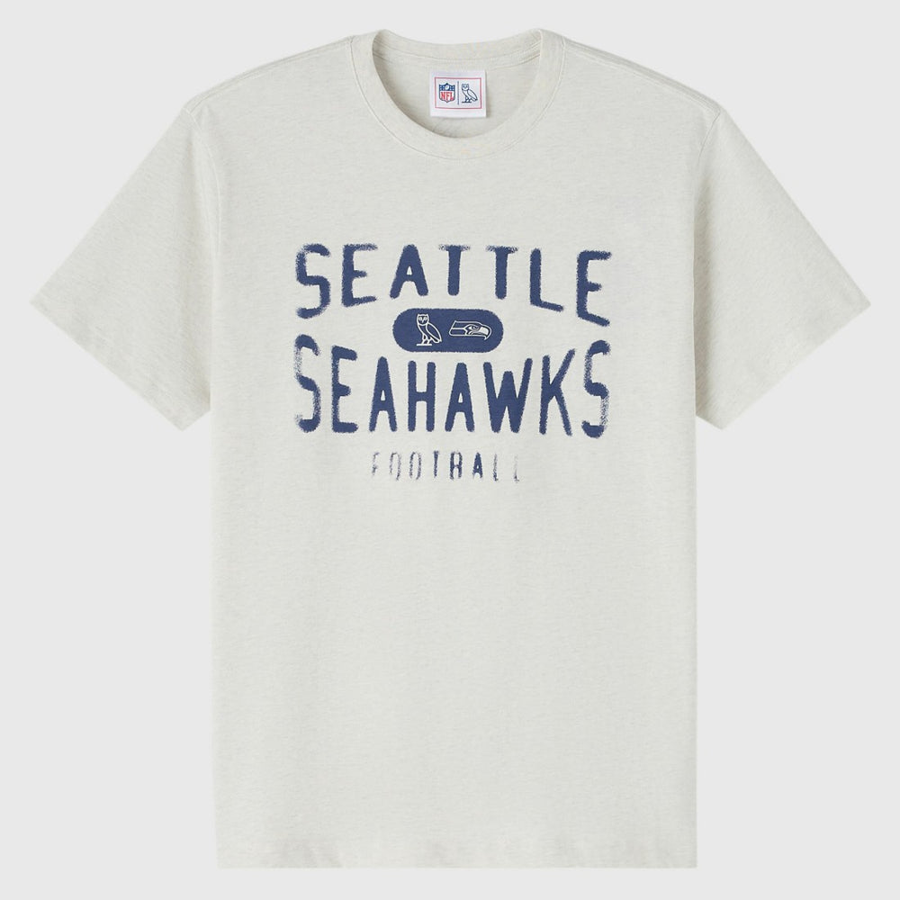 Seattle Seahawks OVO x NFL Unisex T-Shirt Heather Gray - NFL