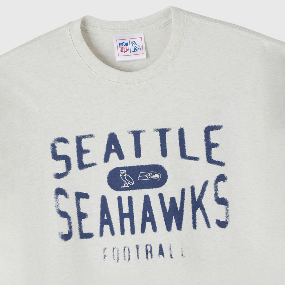 Seattle Seahawks OVO x NFL Unisex T-Shirt Heather Gray - NFL
