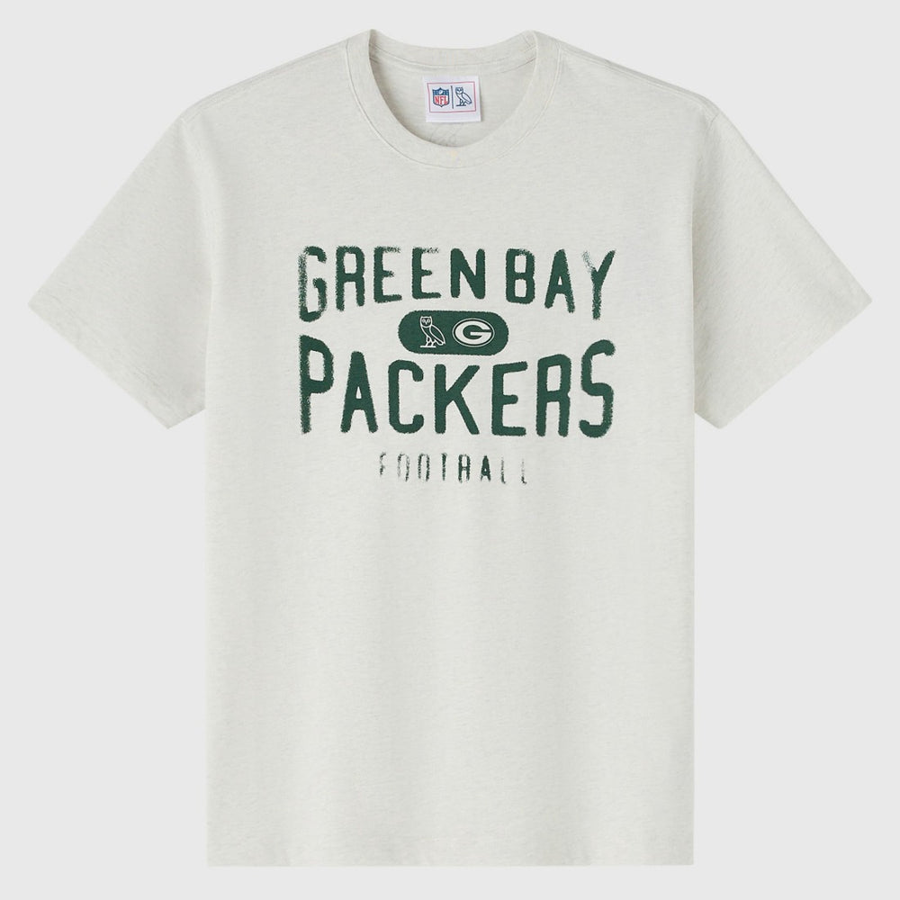 Green Bay Packers OVO x NFL Unisex T-Shirt Heather Gray - NFL