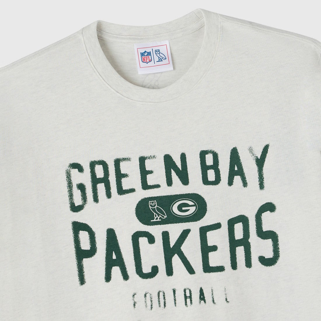 Green Bay Packers OVO x NFL Unisex T-Shirt Heather Gray - NFL