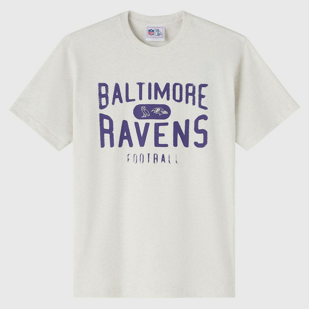 Baltimore Ravens OVO x NFL Unisex T-Shirt Heather Gray - NFL
