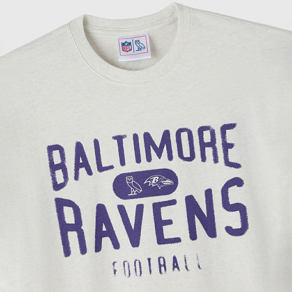 Baltimore Ravens OVO x NFL Unisex T-Shirt Heather Gray - NFL