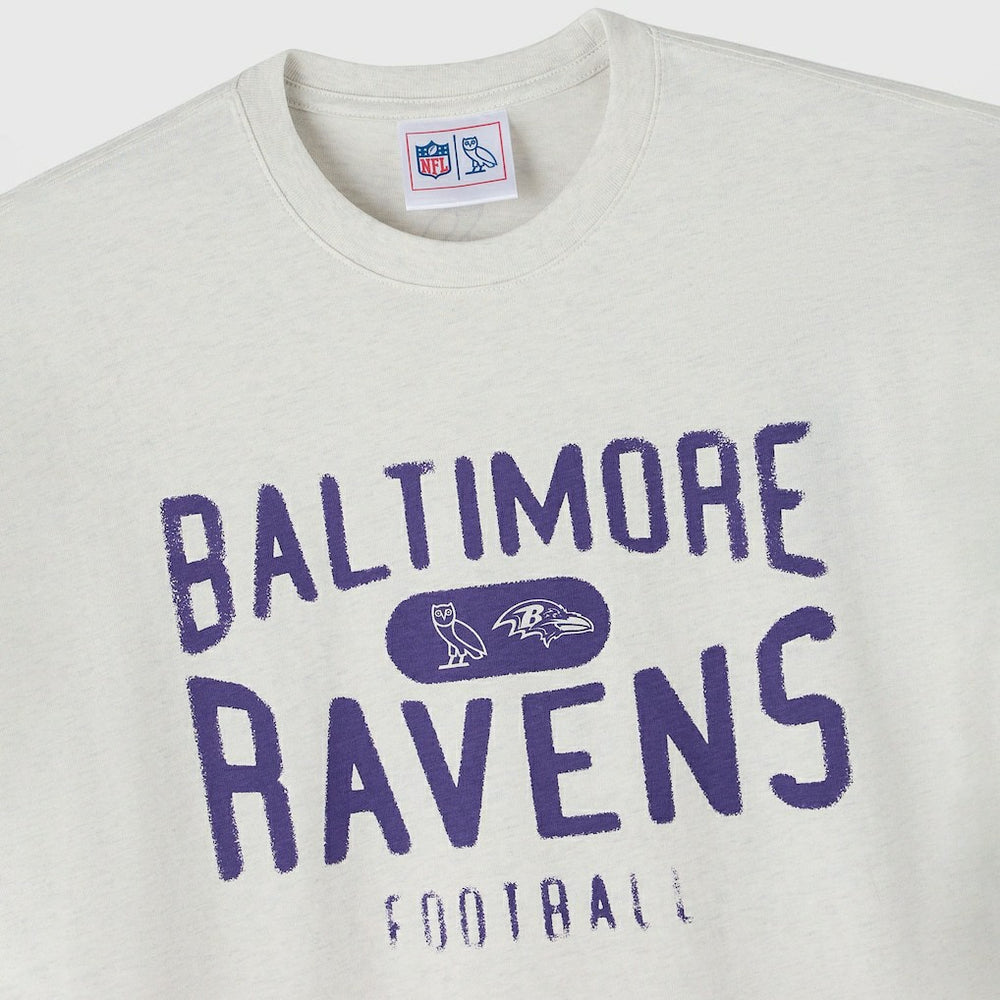 Baltimore Ravens OVO x NFL Unisex T-Shirt Heather Gray - NFL