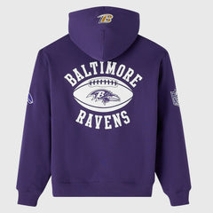 Baltimore Ravens OVO x NFL Unisex Full-Zip Waffle-Lined Hoodie Purple - NFL