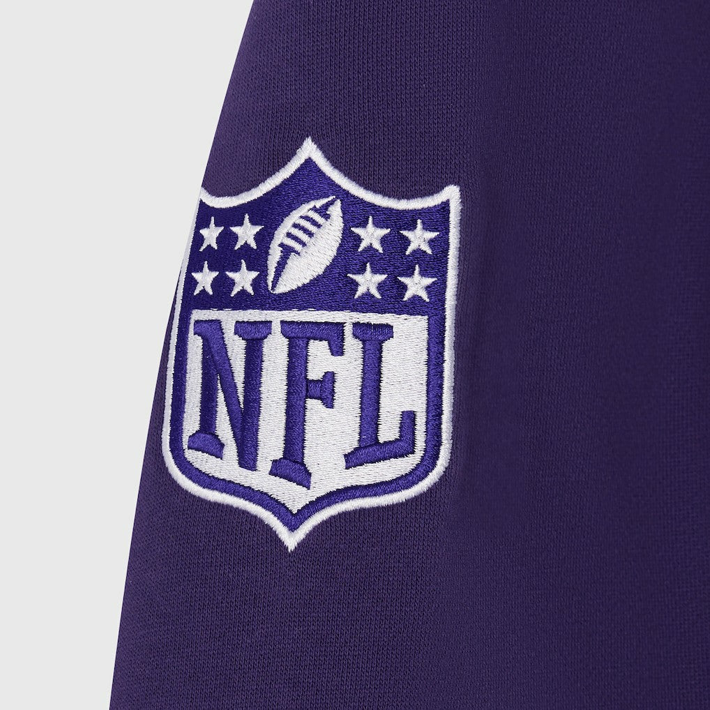 Baltimore Ravens OVO x NFL Unisex Full-Zip Waffle-Lined Hoodie Purple - NFL