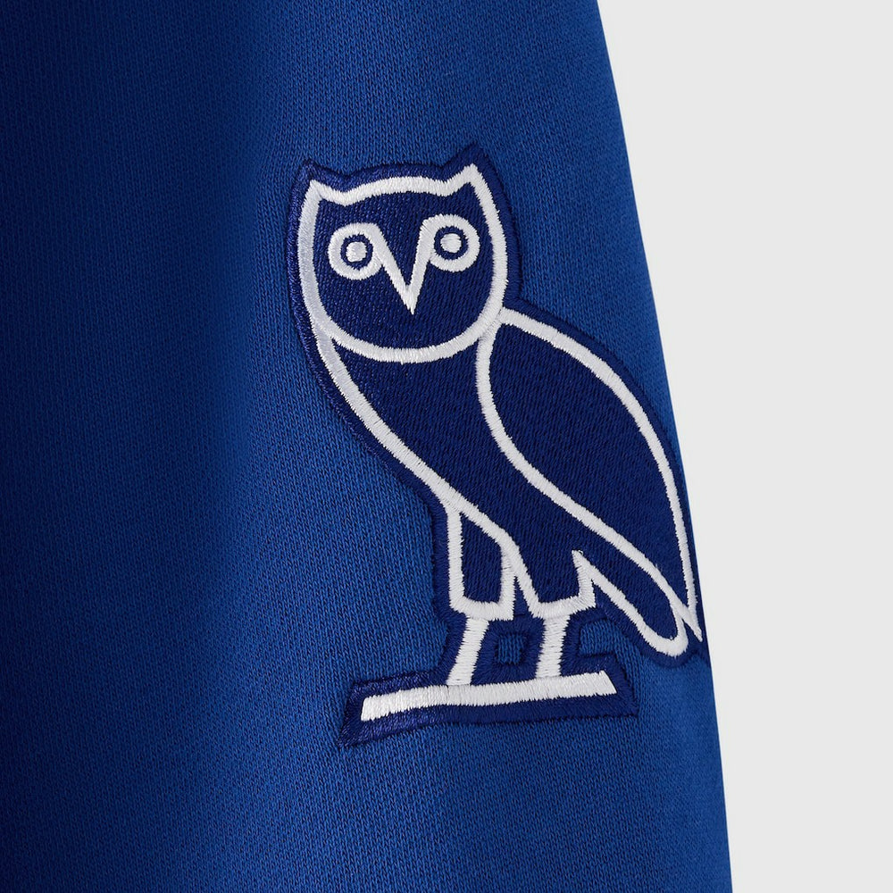 New York Giants OVO x NFL Unisex Full-Zip Waffle-Lined Hoodie Royal - NFL