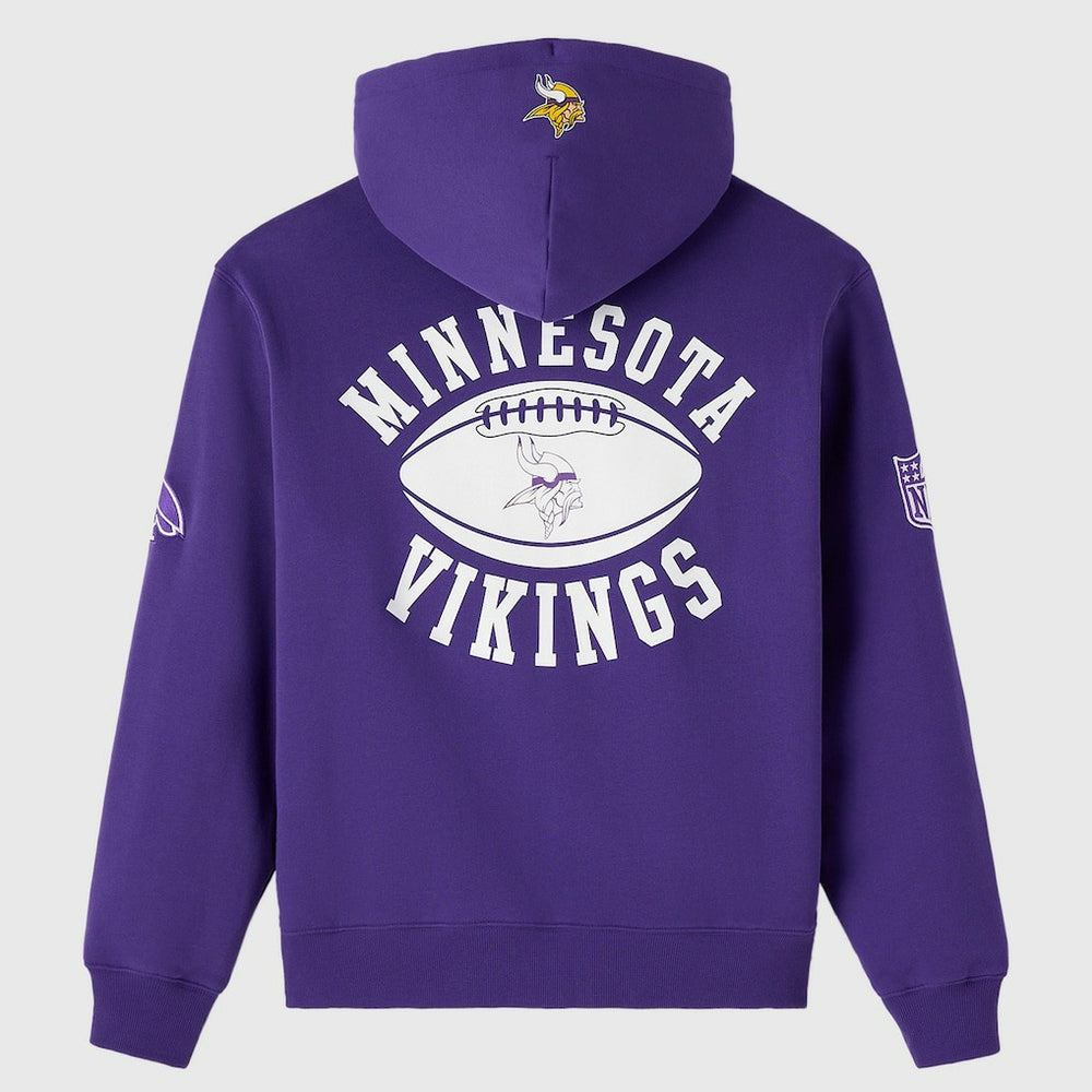 Minnesota Vikings OVO x NFL Unisex Full-Zip Waffle-Lined Hoodie Purple - NFL