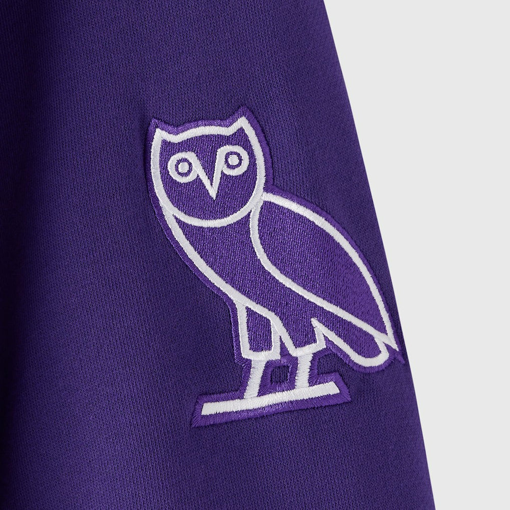 Minnesota Vikings OVO x NFL Unisex Full-Zip Waffle-Lined Hoodie Purple - NFL