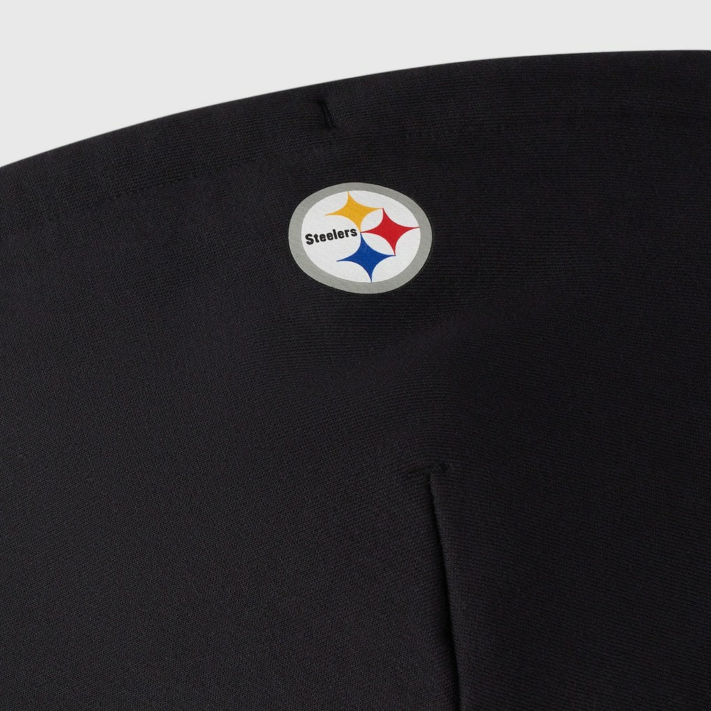 Pittsburgh Steelers OVO x NFL Unisex Full-Zip Waffle-Lined Hoodie Black - NFL