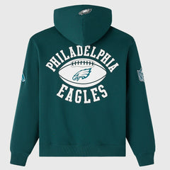 Philadelphia Eagles OVO x NFL Unisex Full-Zip Waffle-Lined Hoodie Midnight Green - NFL