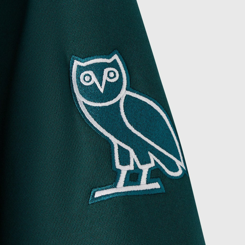 Philadelphia Eagles OVO x NFL Unisex Full-Zip Waffle-Lined Hoodie Midnight Green - NFL