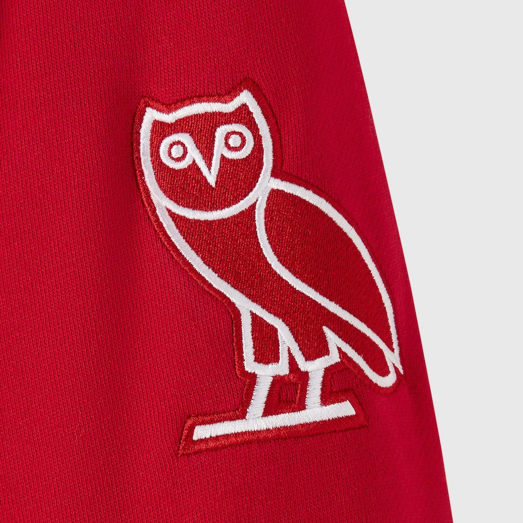 San Francisco 49ers OVO x NFL Unisex Full-Zip Waffle-Lined Hoodie Scarlet - NFL