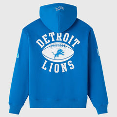 Detroit Lions OVO x NFL Unisex Full-Zip Waffle-Lined Hoodie Blue - NFL