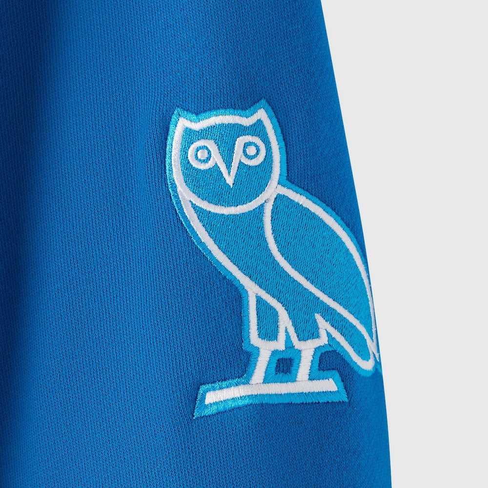 Detroit Lions OVO x NFL Unisex Full-Zip Waffle-Lined Hoodie Blue - NFL