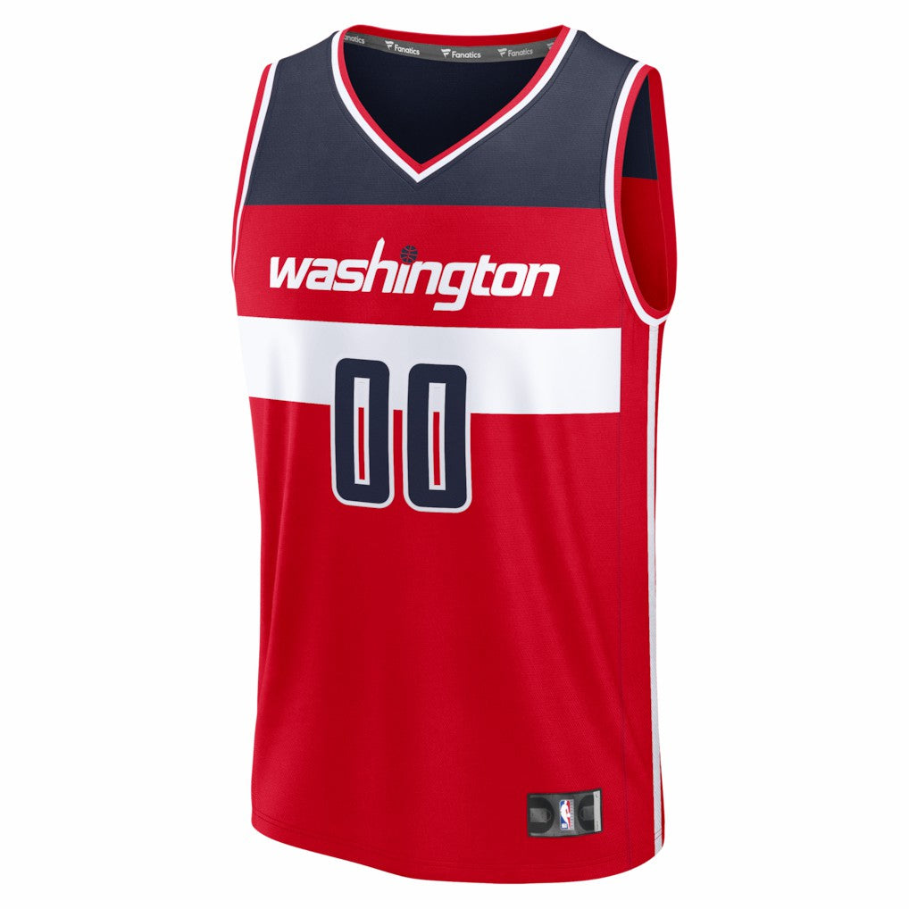 Washington Wizards Fastbreak Custom Jersey - Red - Icon Edition | NBA Jerseys