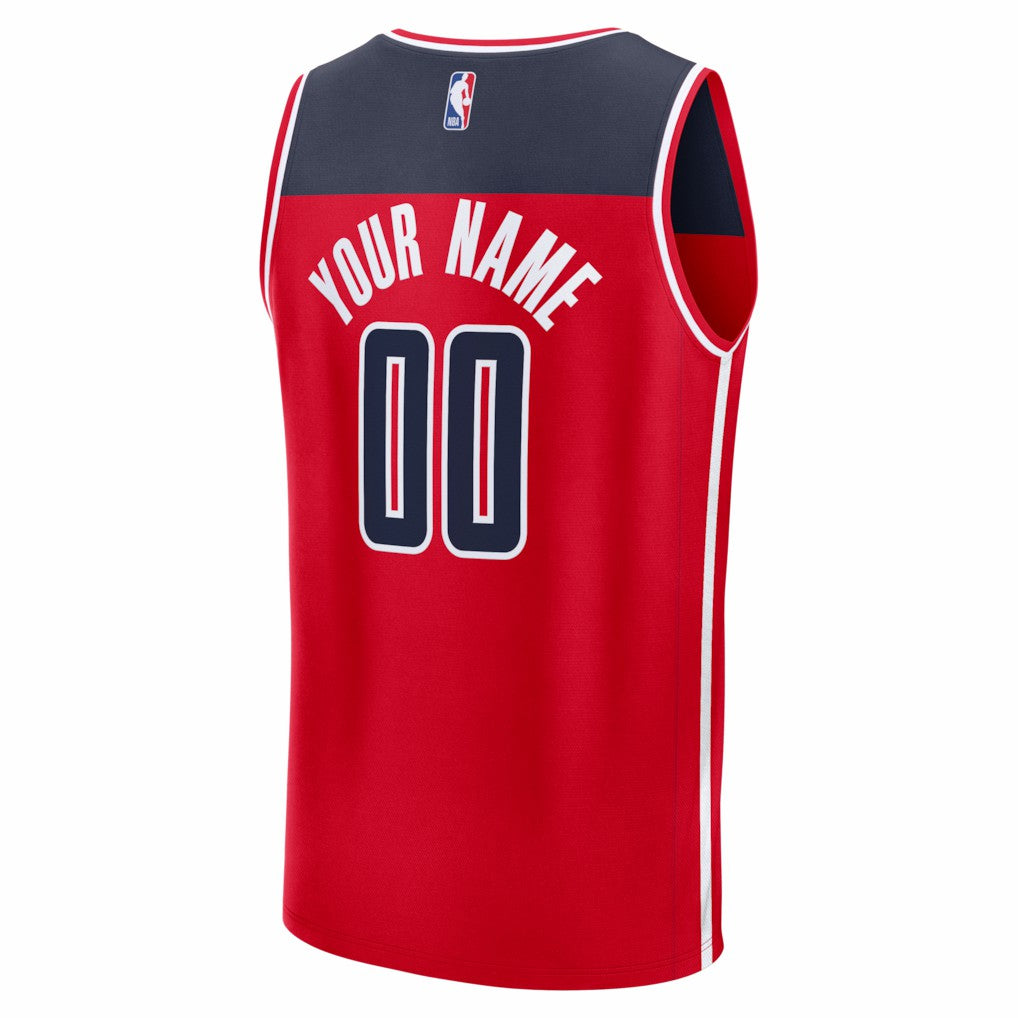 Washington Wizards Fastbreak Custom Jersey - Red - Icon Edition | NBA Jerseys