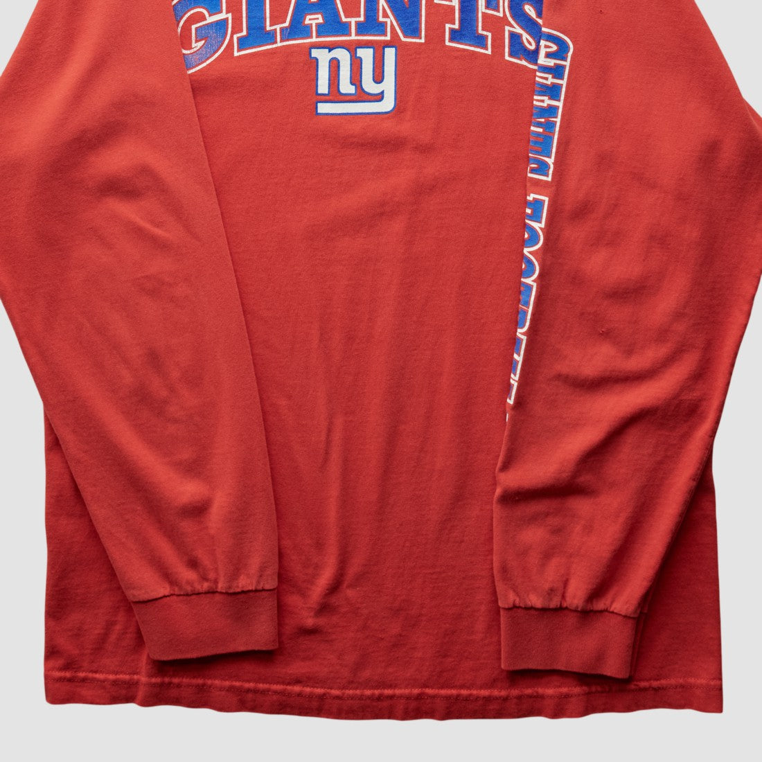 New York Giants NFL 2000s Long Sleeve T-shirt Red Vintage - Fanatics
