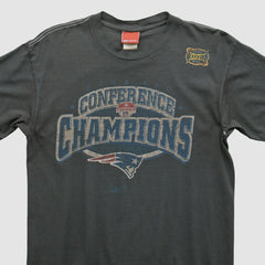 New England Patriots Reebok 2000s T-shirt Charcoal Vintage - Fanatics