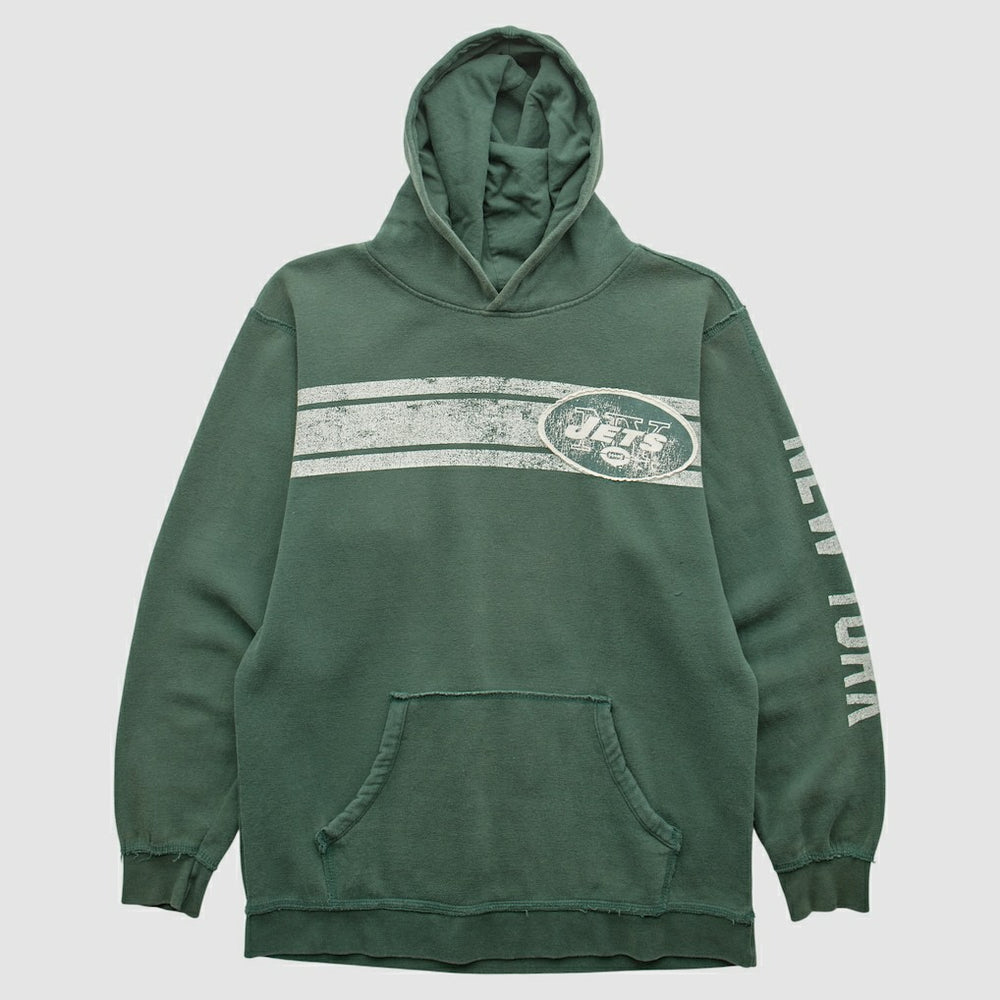 New York Jets 2000s Hooded Pullover Sweatshirt Green Vintage - Fanatics